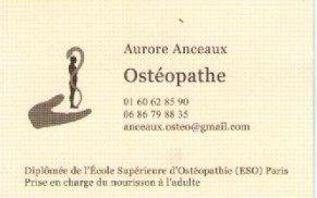 Aurore ANCEAUX Ostéopathe