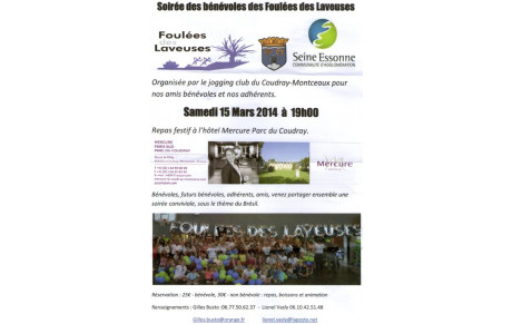 SOIREE BENEVOLES FOULEES DES LAVEUSES